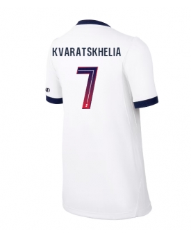 Billige Fotballdrakt Paris Saint-Germain Khvicha Kvaratskhelia #7 Replika Bortedrakt Dame 2026-27 Kortermet Billige Fotballdrakt Paris Saint-Germain Khvicha Kvaratskhelia #7 Replika Bortedrakt Dame 2026-27 Kortermet